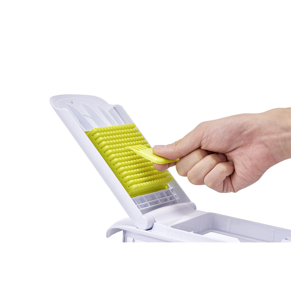 Mandoline découpe légumes avec bac récupérateur