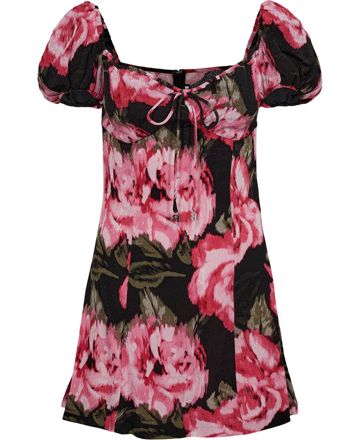 ROTATE Birger Christensen Jacquard Mini Dress Lilac sachet comb.