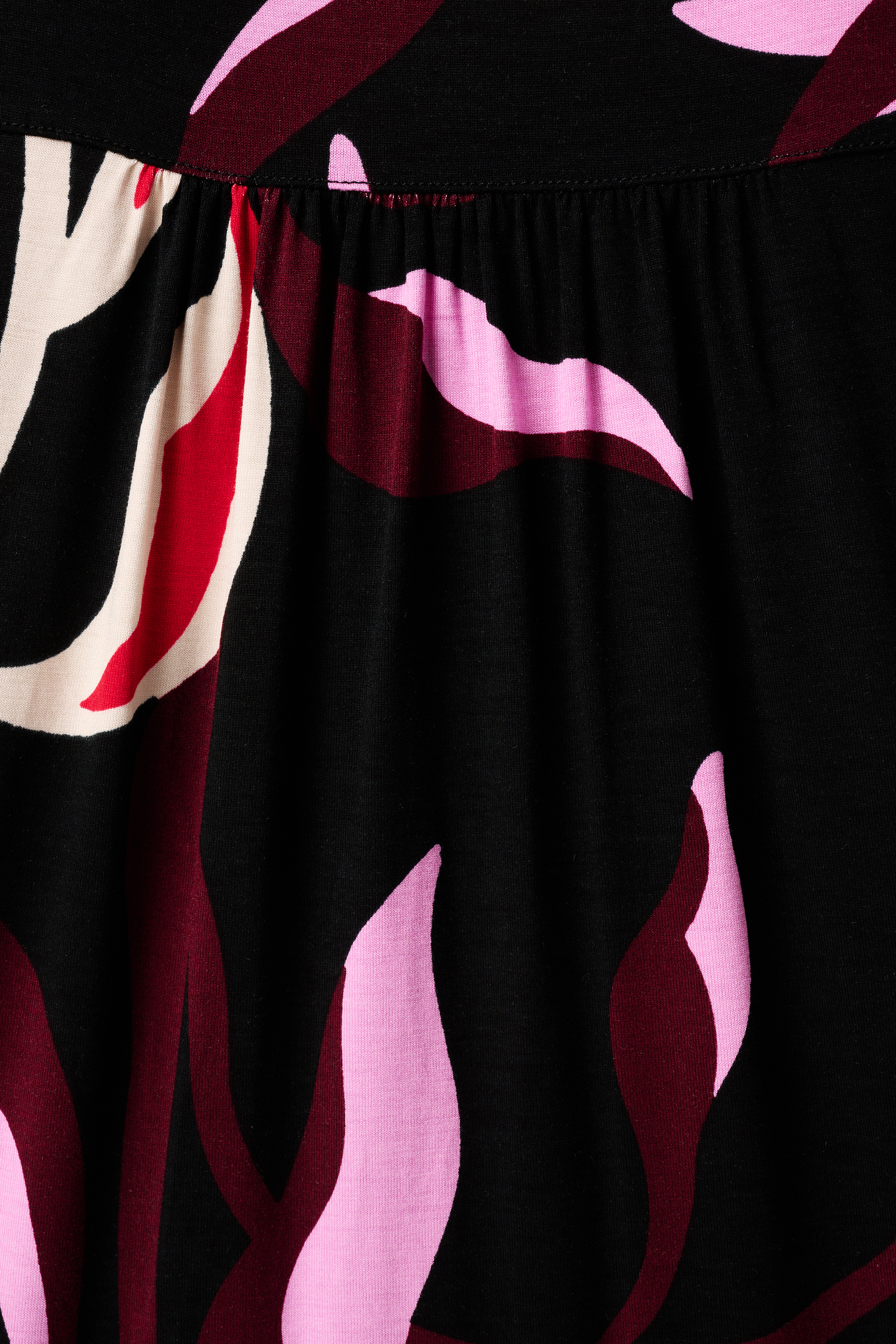 Jersey top met print Multi Pink