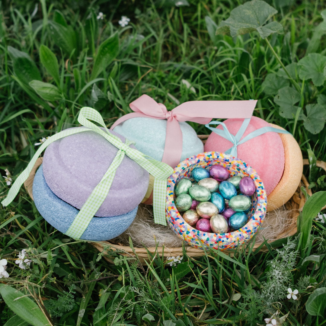 Stapelstein original MINI rainbow pastel met mini super confetti