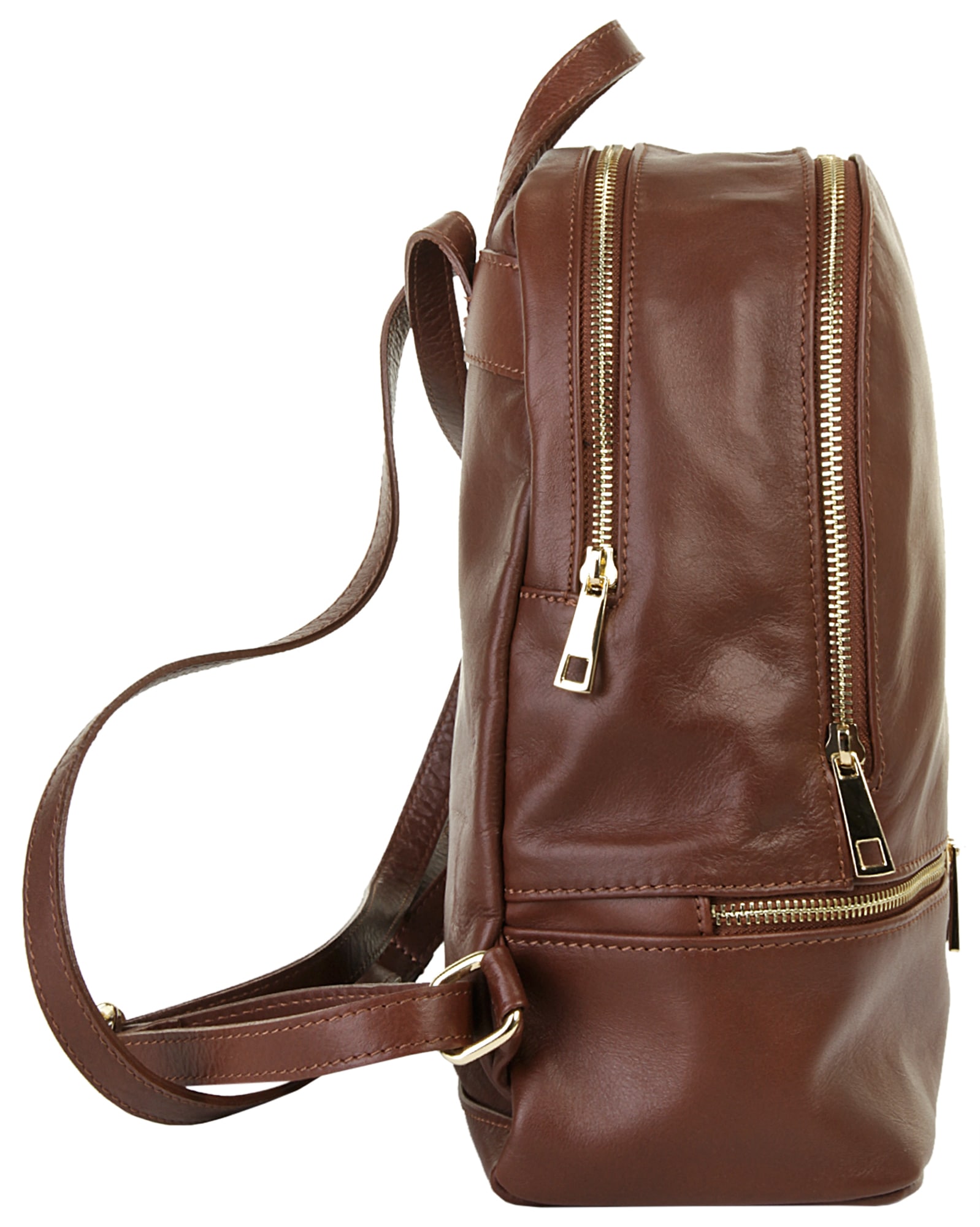 Piké Cityrucksack echt Leder, Made in Italy