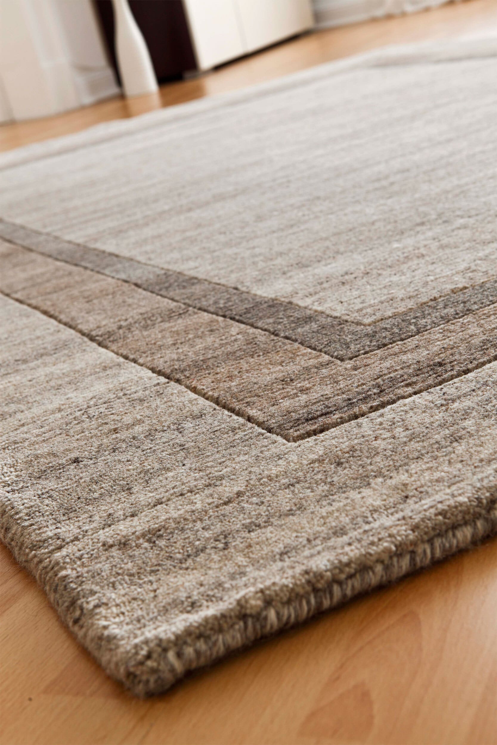 LUXOR living Schurwollteppich KUMARI 90 x 160 cm beige