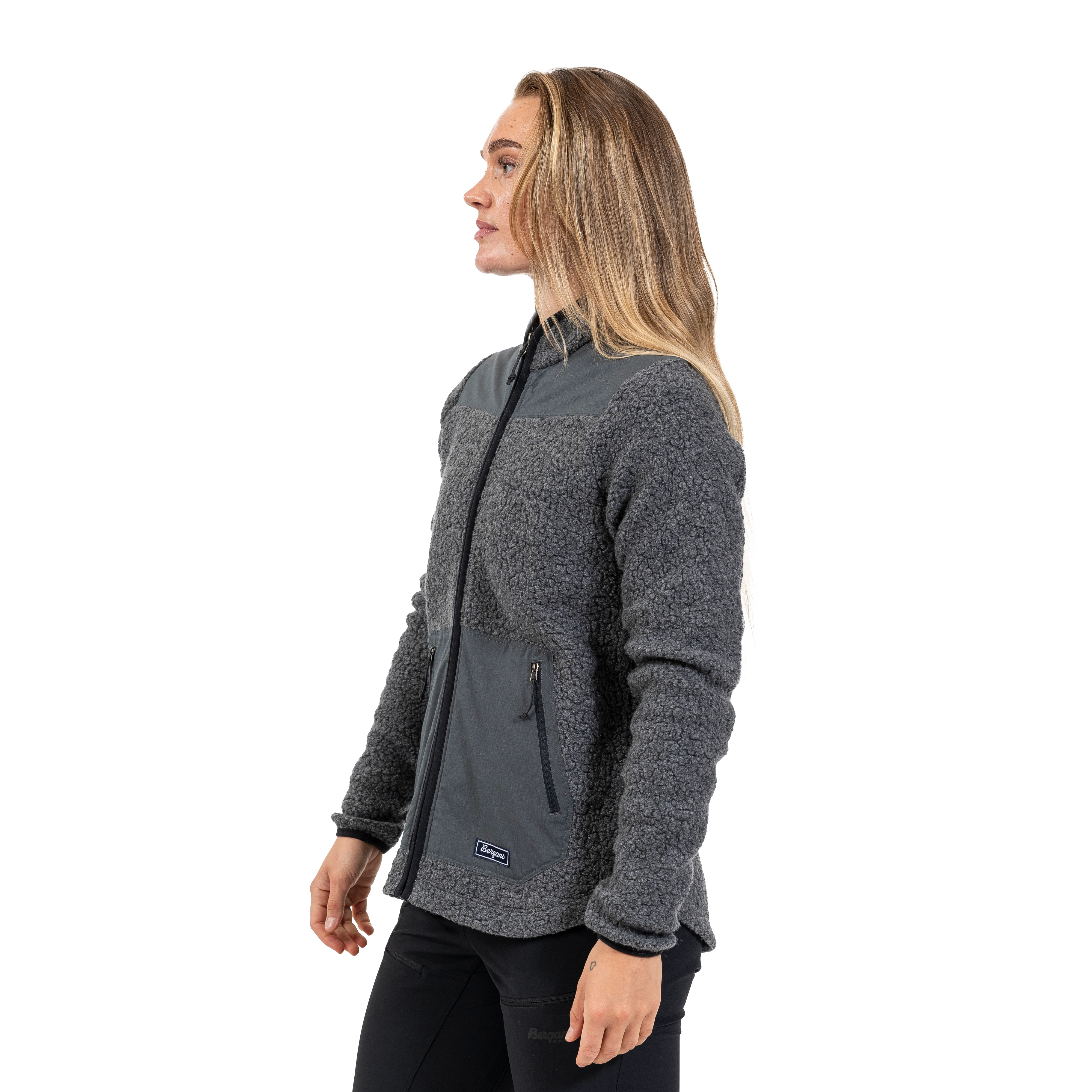 Nordmarka ReWool Pile Midlayer Jacket Women Solid Dark Grey / Dark Shadow Grey