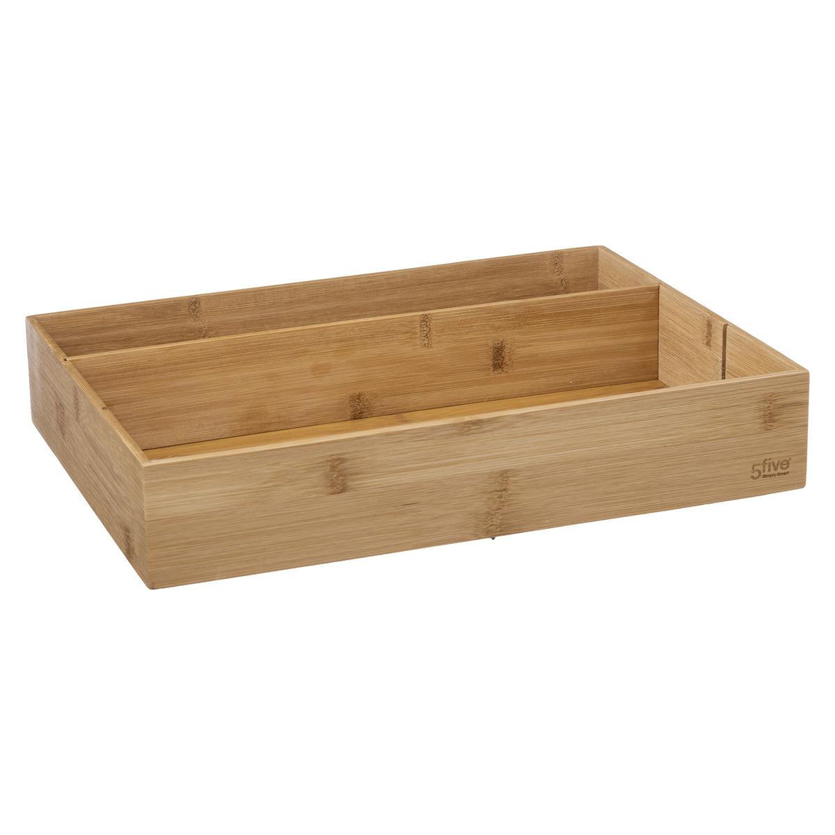 RANGE USTENSILE BAMBOU 3 COMPARTIMENTS