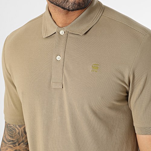 Polo Manches Courtes D11595-5864 Beige Foncé