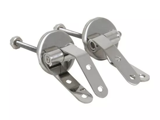 Abattant WC MDF CLEO Blanc - Charnières Inox MSV