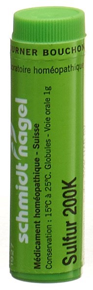 SCHMIDT-NAGEL Sulfur 200 K<br>1 g, Globuli