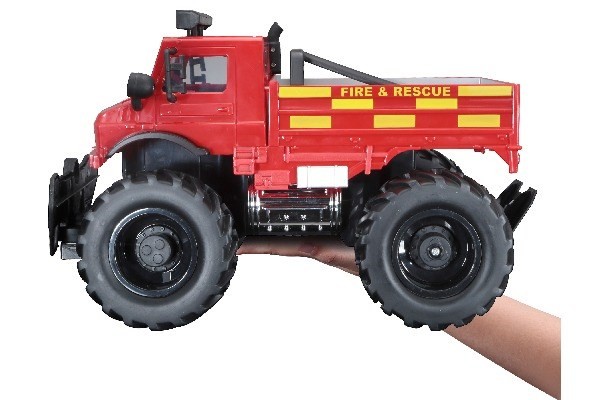 Maisto - M-B U5000 Unimog (Brandbil) R/C Fjernstyret Bil 1:16 27Mhz