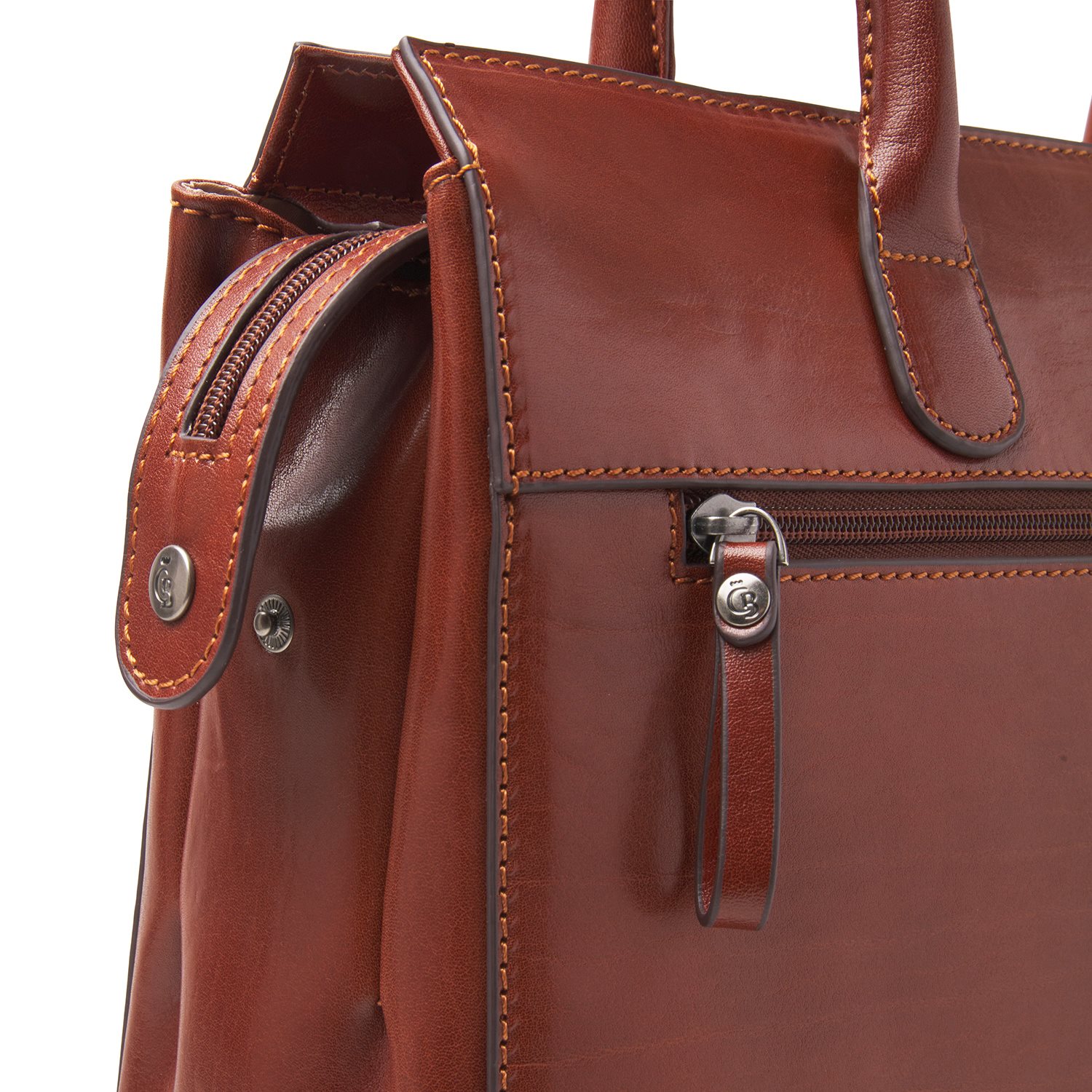 Castelijn & Beerens Gaucho Ellen Laptop Shoulderbag 15.6'' cognac