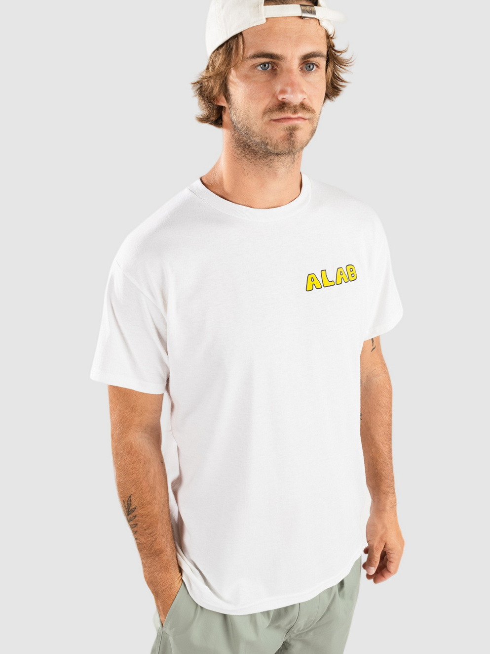 A.LAB Men Fear Me T-Shirt white