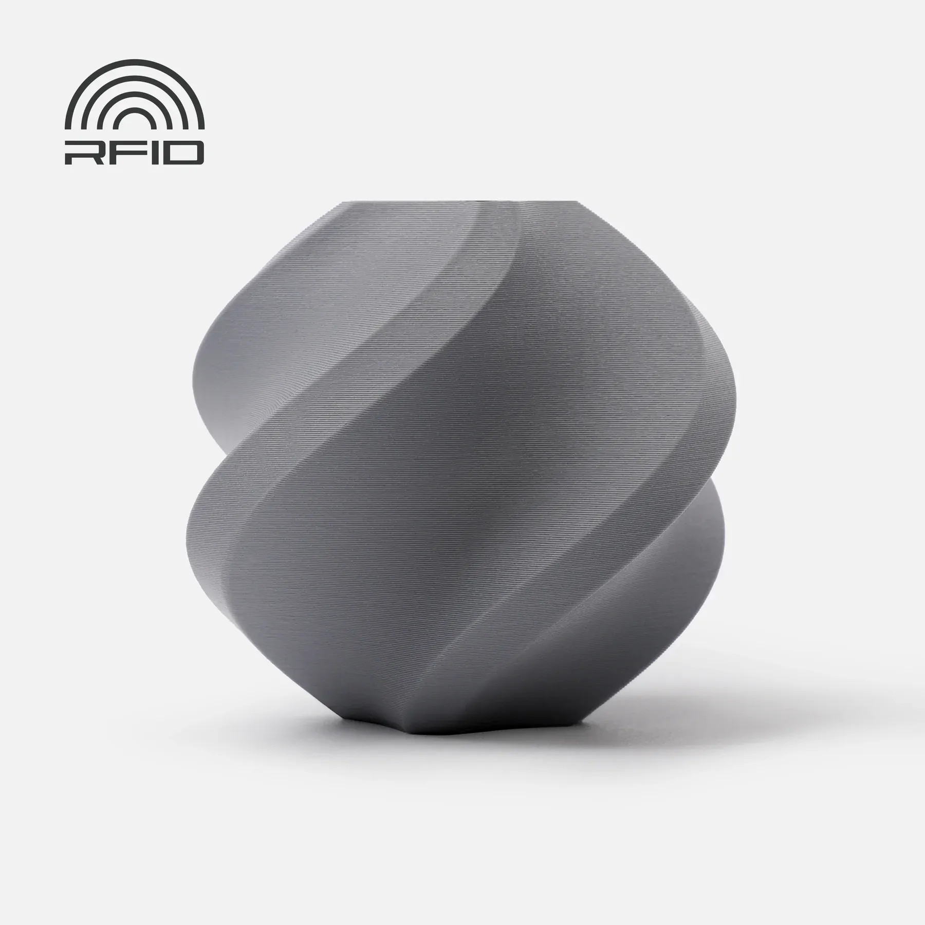 Bambu Lab  PLA Matte Ash Gray, Refill (1.000 g)    Leicht zu druckendes PLA mit mattem Finish in Grau