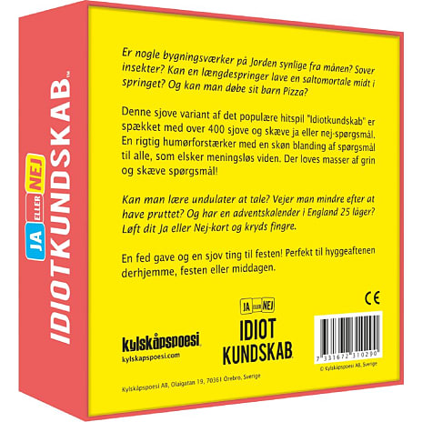 Idiotkundskab - ja eller nej