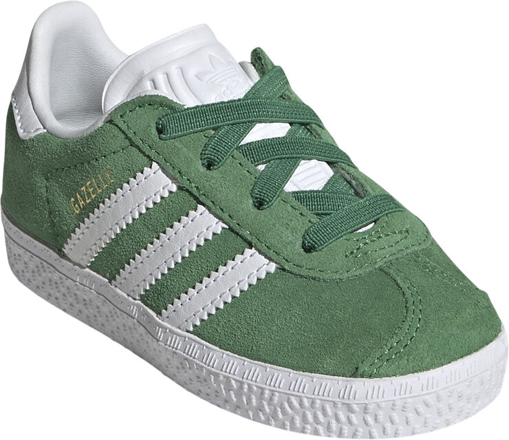 adidas Originals GAZELLE CF EL I Green/ftwwht/gold
