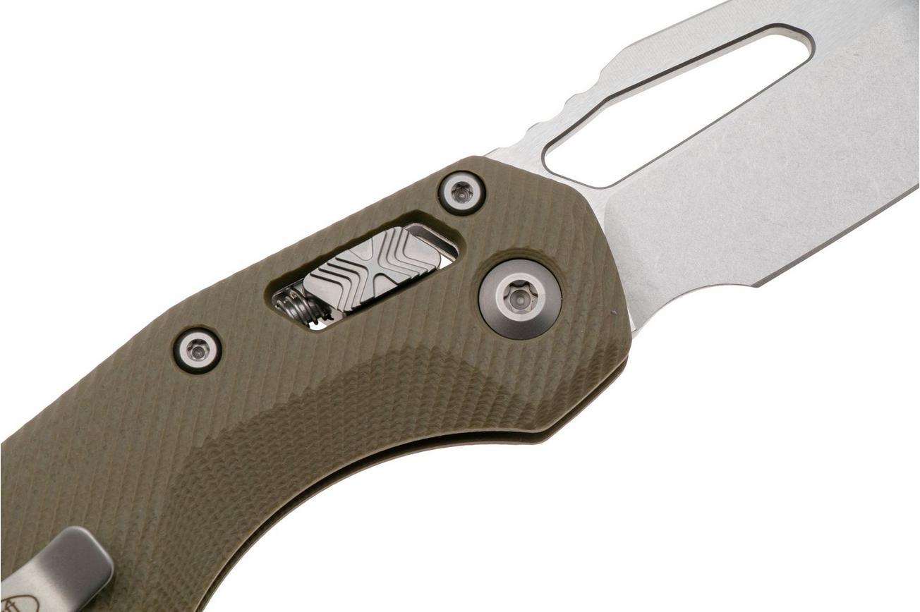 Microtech MSI Standard Issue 210-10FLGTOD, Stonewashed M390MK, Fluted OD-Green G10 zakmes