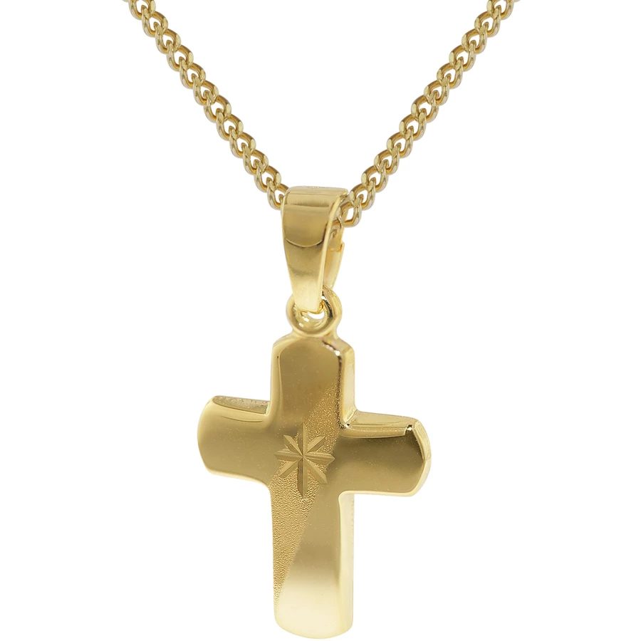 trendor Kreuz-Anhänger für Kinder Gold 333 gold