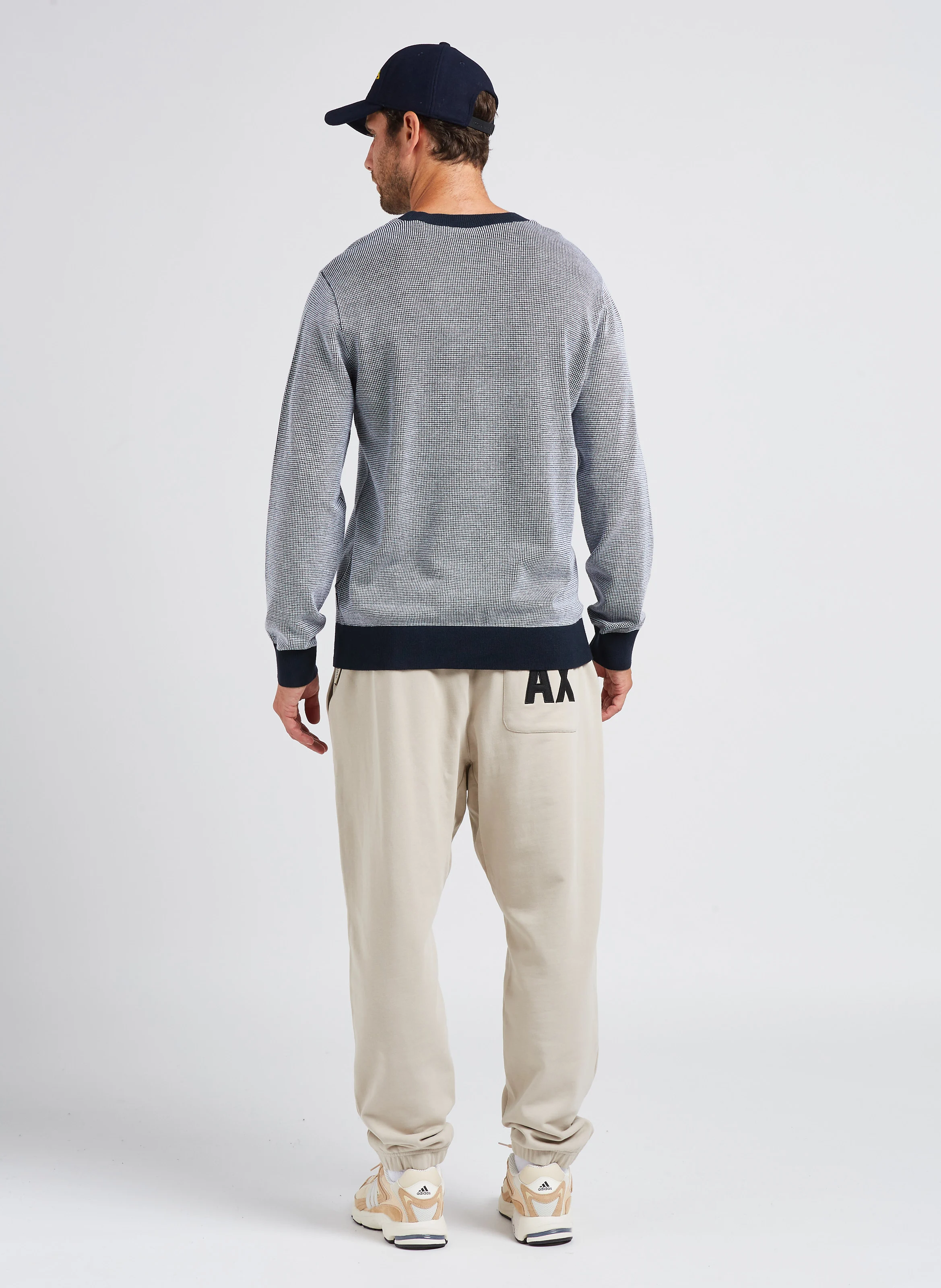 Jogging large en coton | Beige