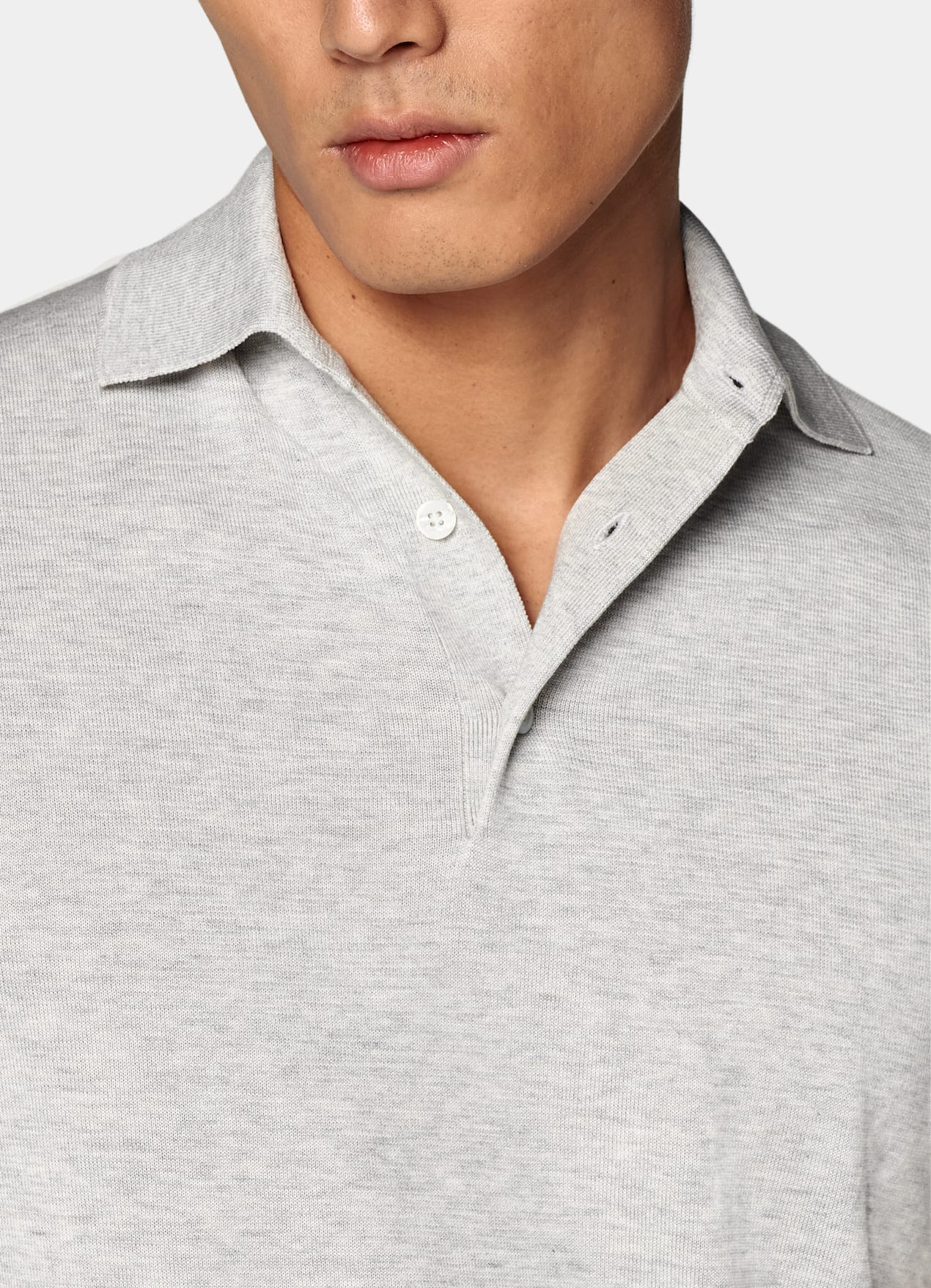 Polo gris clair