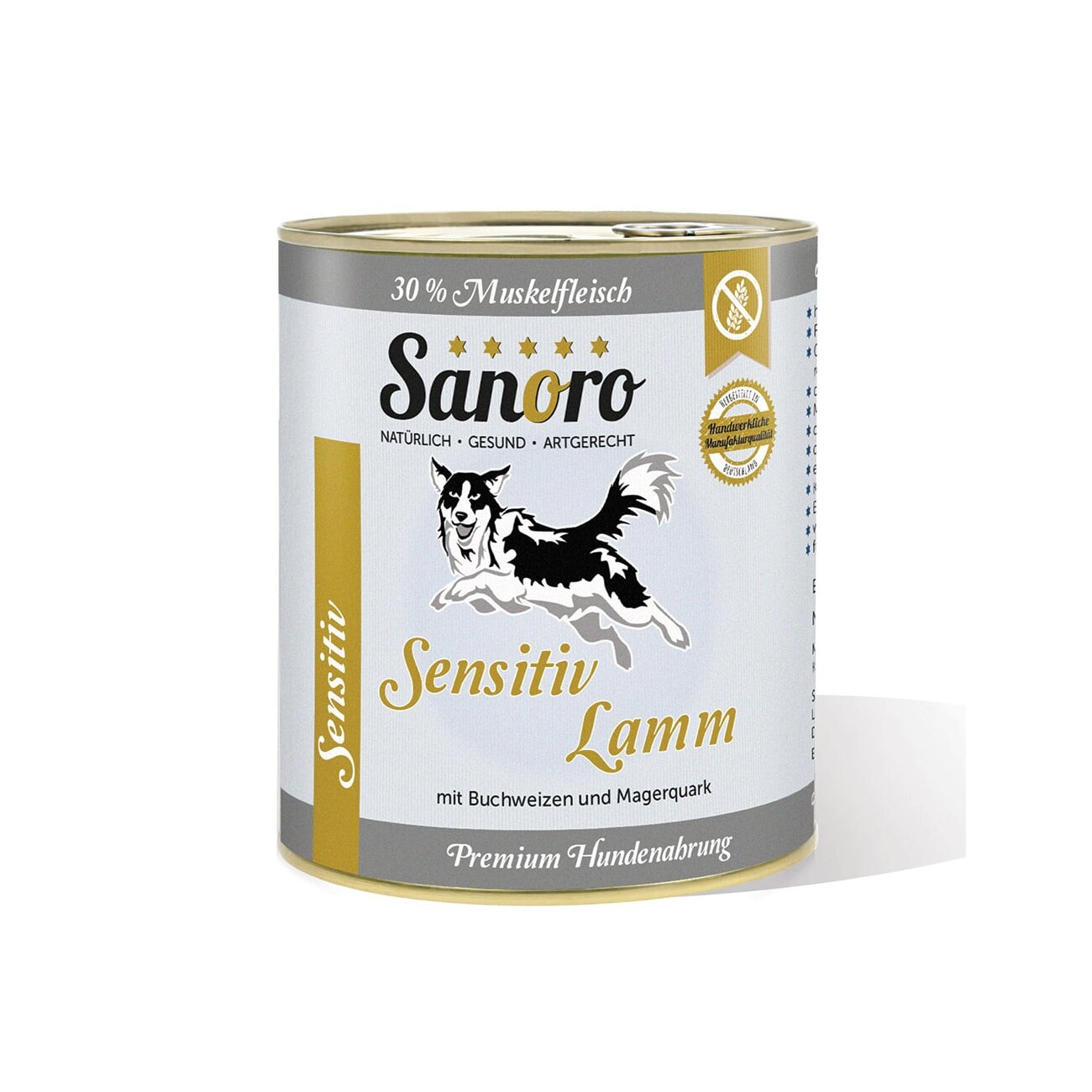 Sanoro Menü Sensitiv Lamm - mit Karotte und Buchweizen 6x800g