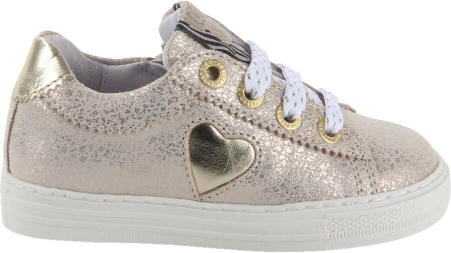 Develab 47122-299 meisjes veterschoenen beige