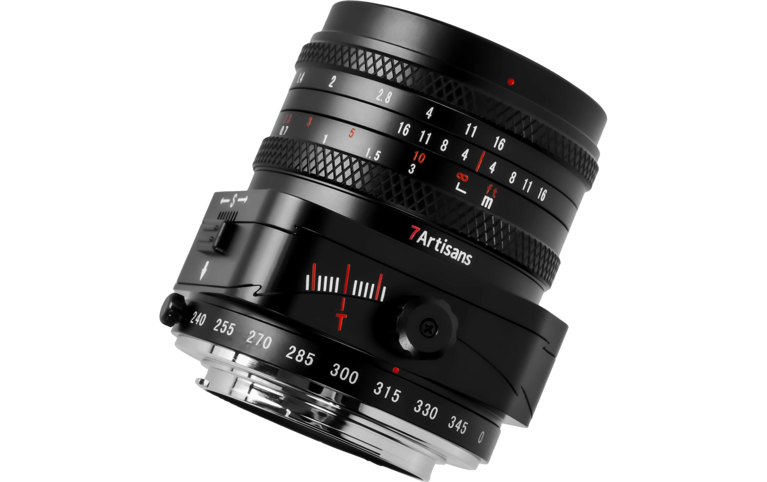 Festbrennweite 50mm F/1.4 – MFT<br>Tilt-Shift-Objektiv für Fuji X-Mount Kameras (Vollformat und APS-C)