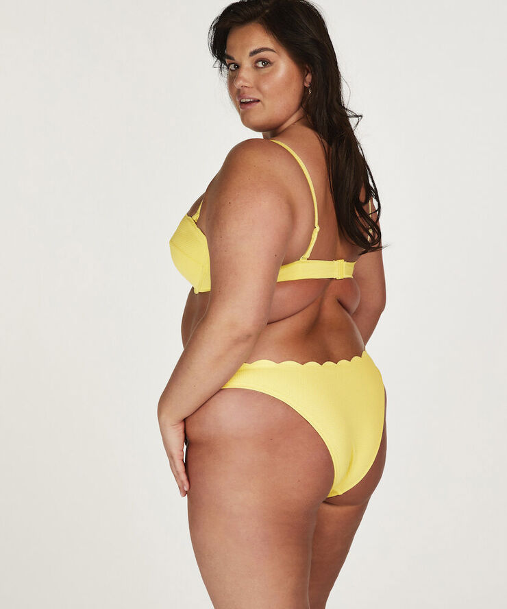 Hunkemöller Scallop high leg r Yellow