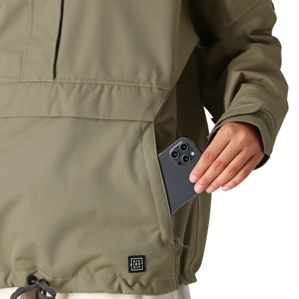 Veste snowboard 686 WOMENS OUTLINE SHELL ANORAK SAGE