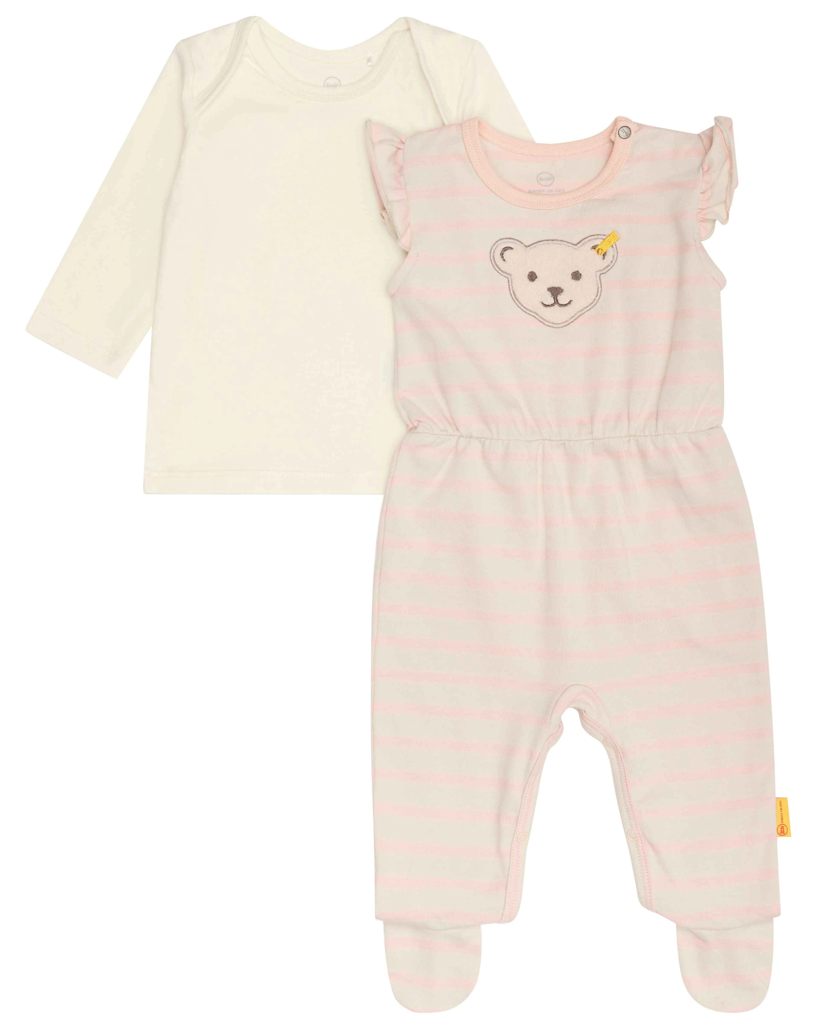 Strampler-Set BIRD'S TWITTERING WELLNESS mit Langarmshirt in peachy keen