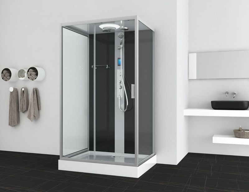 Badstuber - Boston - Douchecabine - Chroom - 120x90x215cm