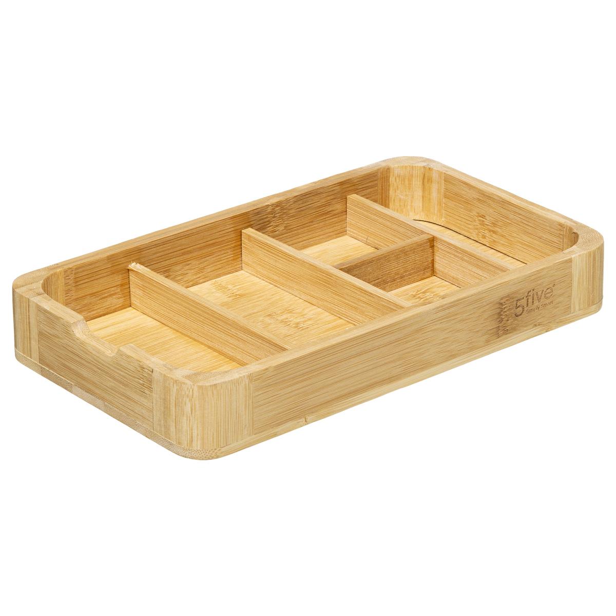 BOITE A BIJOUX MIROIR BAMBOU CUIR