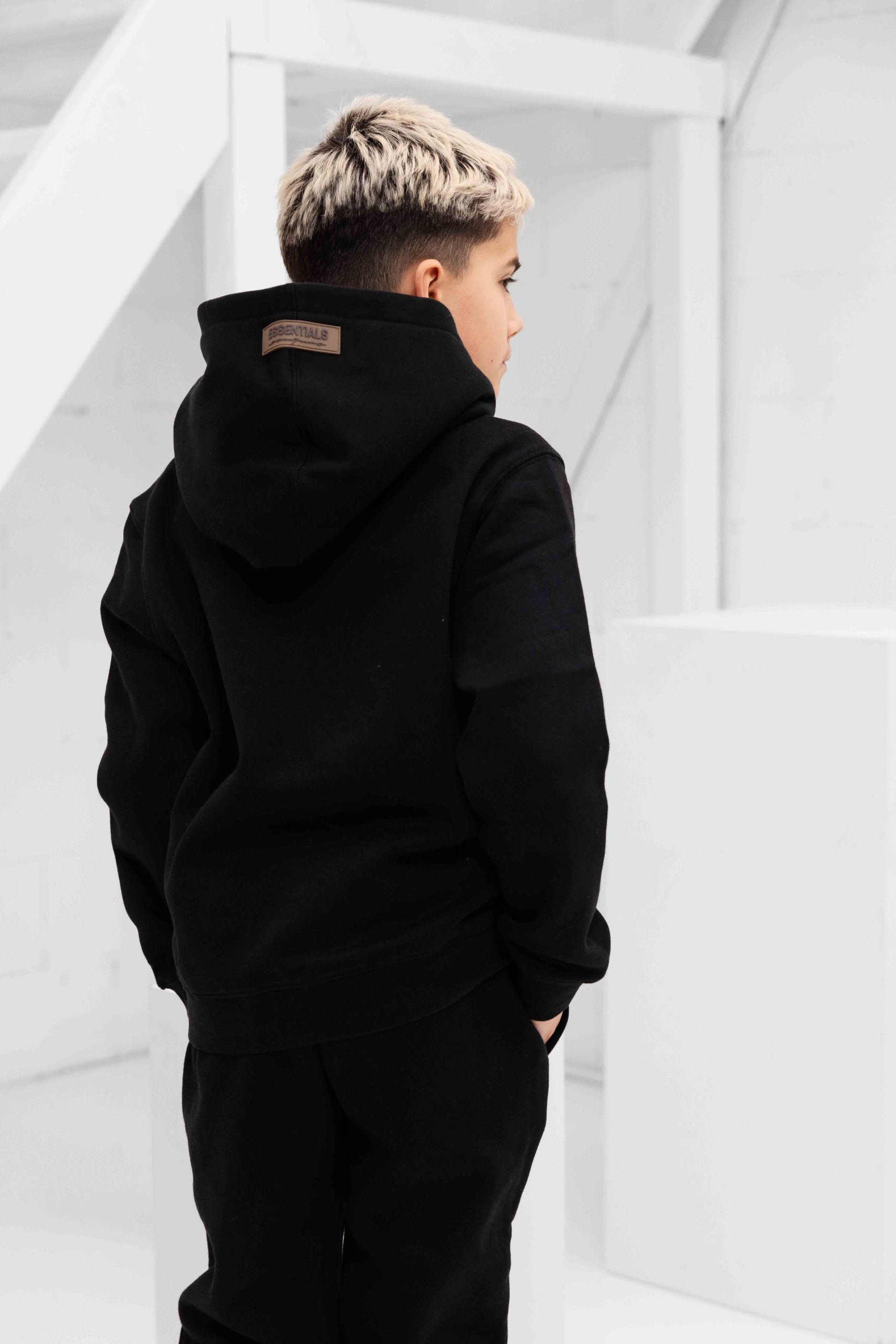 Cou7ure Essentials Basic Curve Trainingspak Kids Zwart