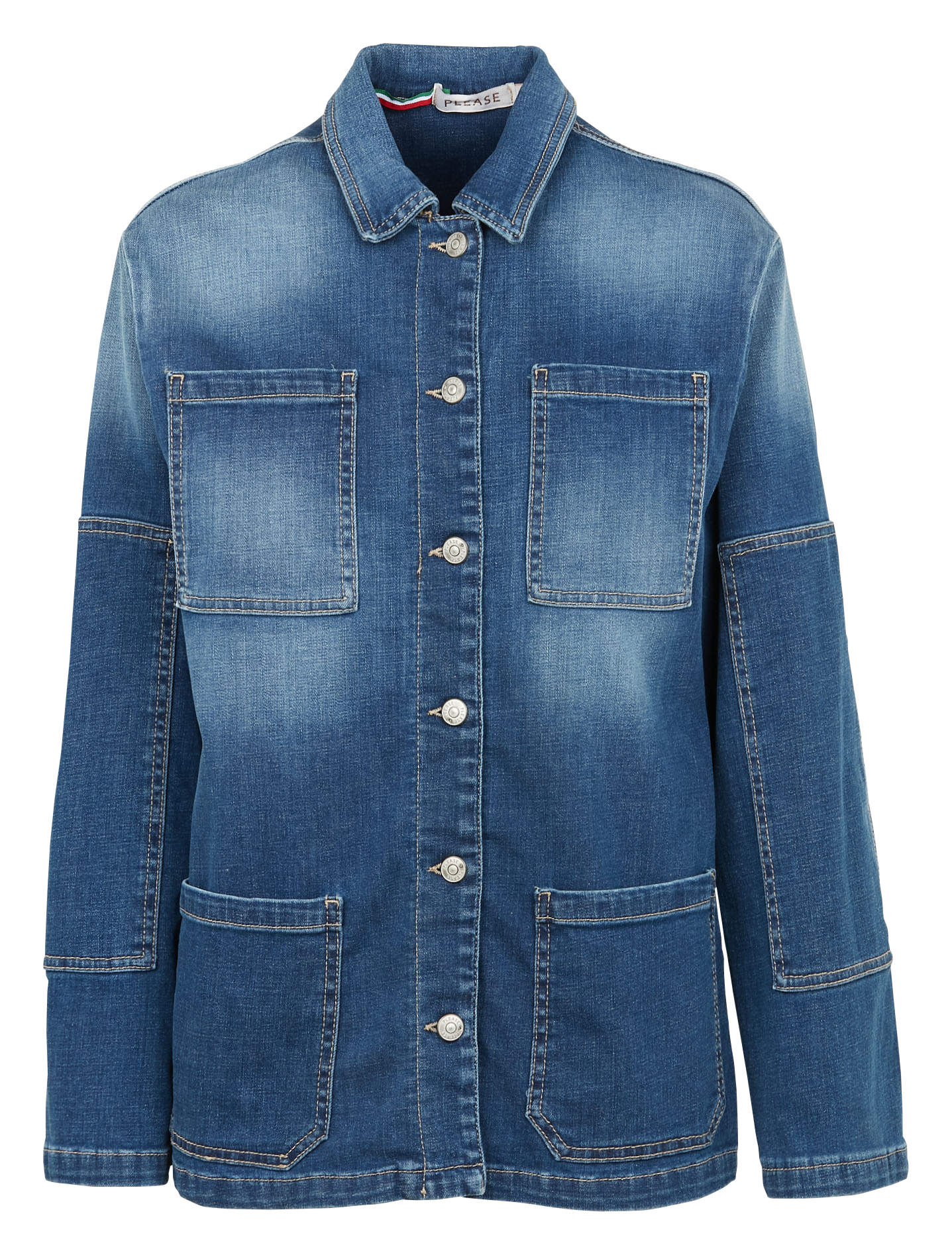 Veste en denim 4 poches | Bleu