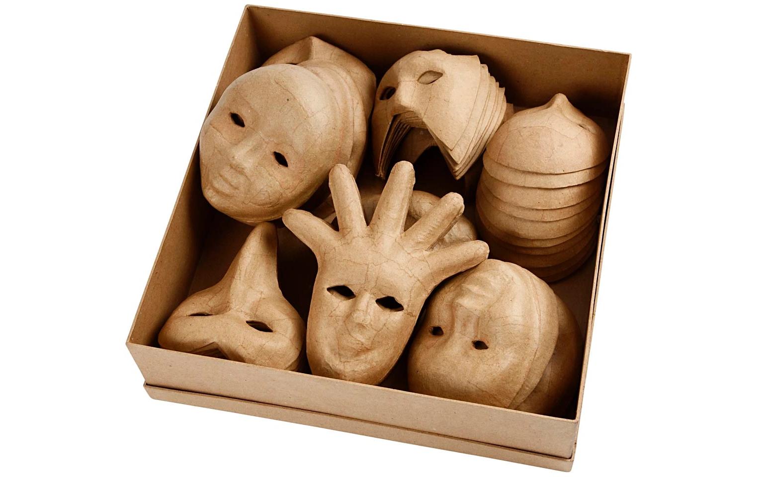 Papp-Maske 60 StückPartymasken
