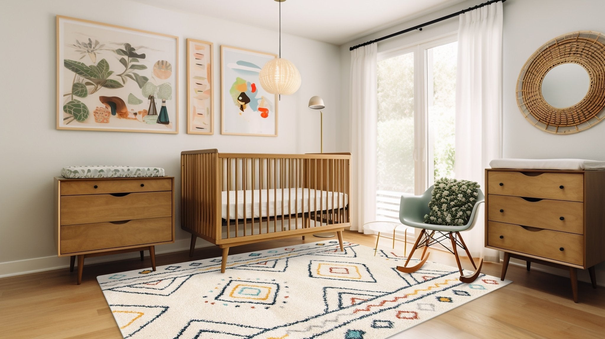 AFK Living vloerkleed  Aztec - voor kinderen - beige