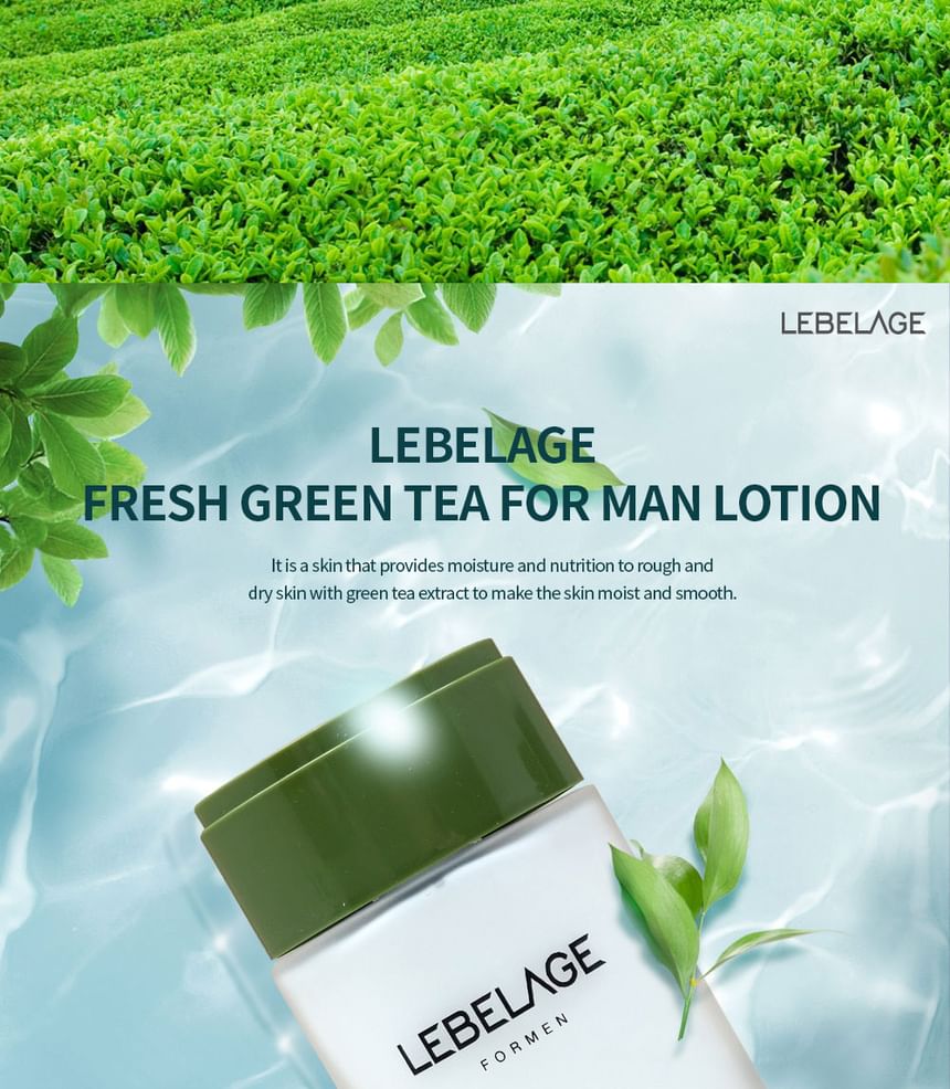 LEBELAGE - Verse Groene Thee Lotion voor Mannen