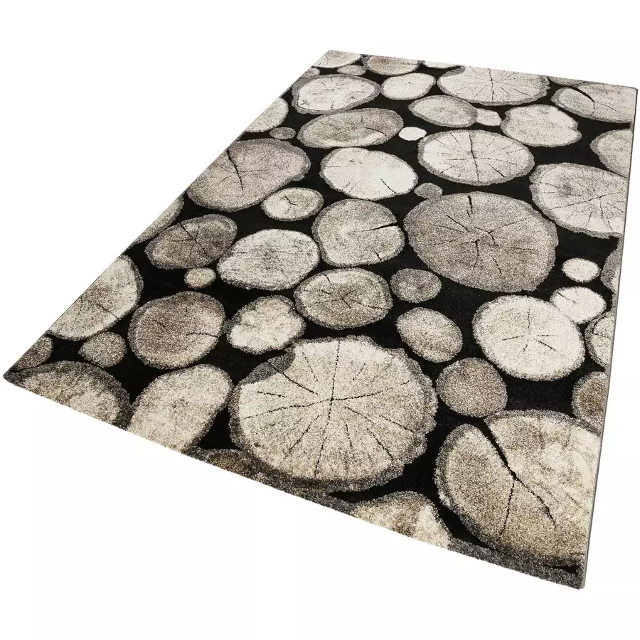 Wecon home Kurzflorteppich Logs beige