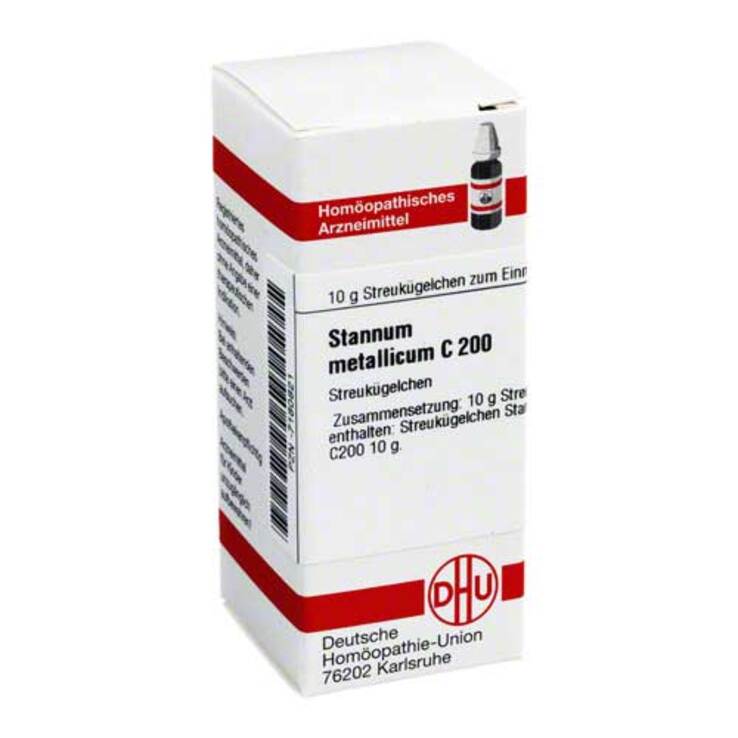 DHU Stannum metallicum C 200 Globuli, 10 g