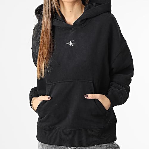 Sweat Capuche Femme Micro Monologo 0434 Noir