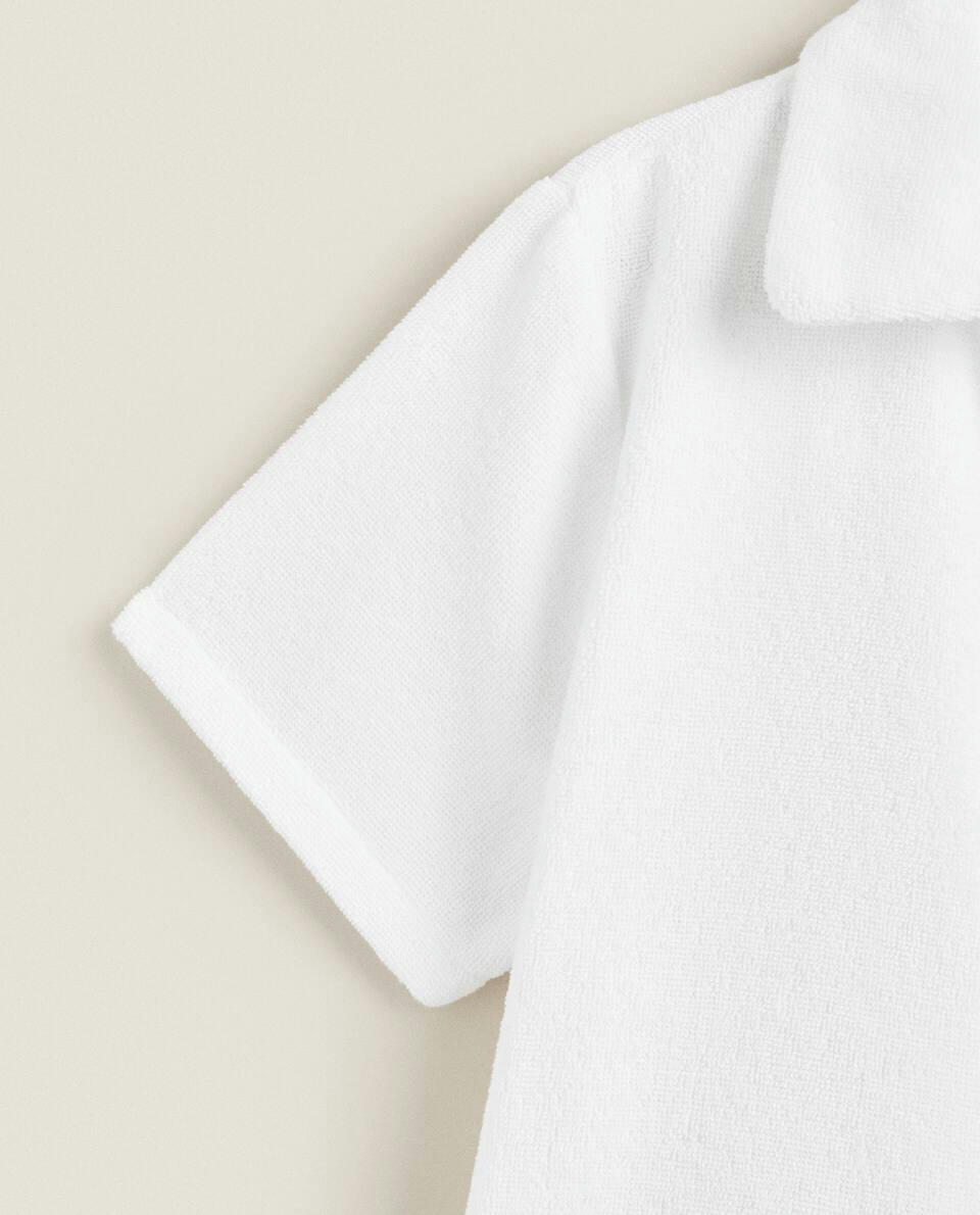 CAMISA POLO DE ALGODÃO FELPUDO