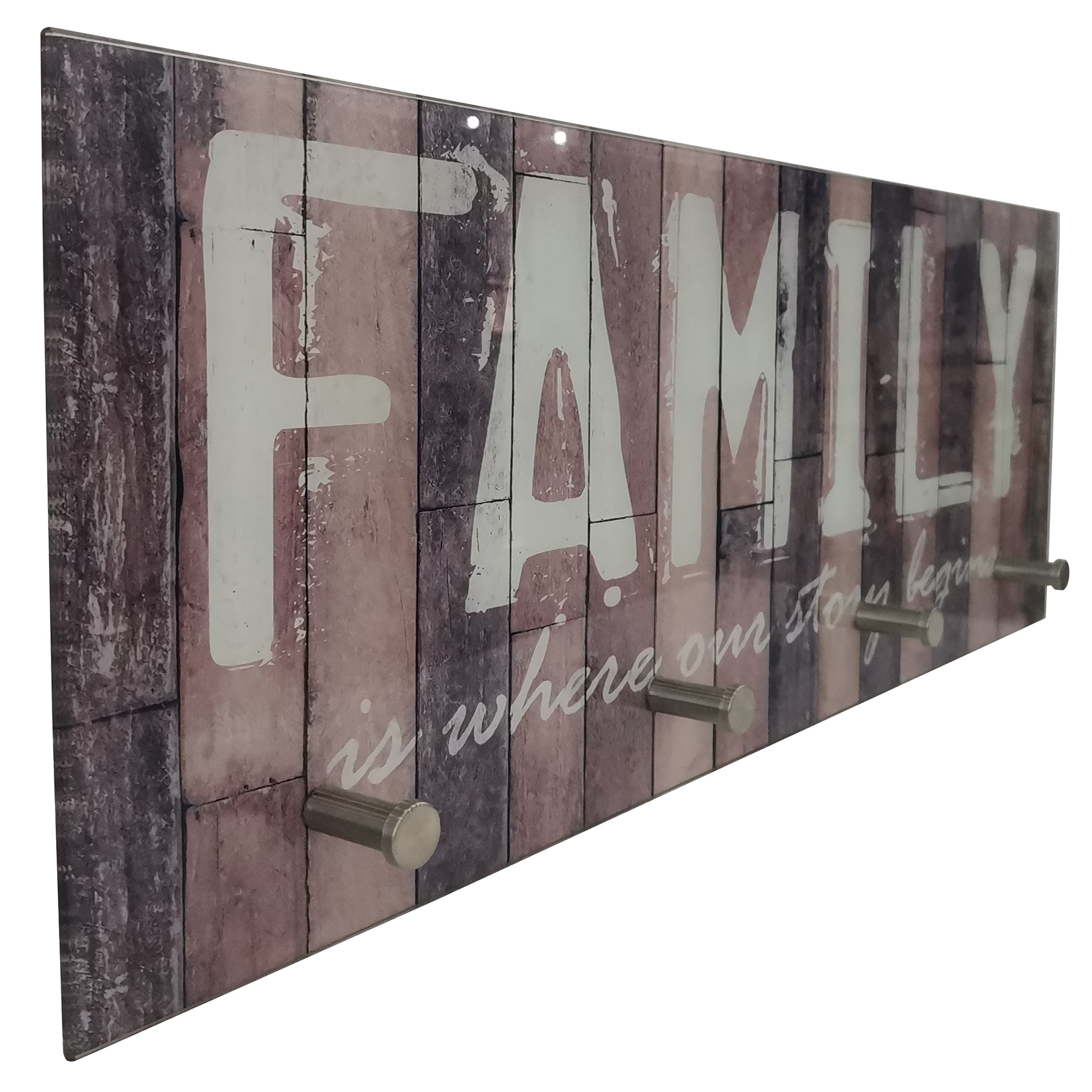 Glasgarderobe - Family - 4 Haken