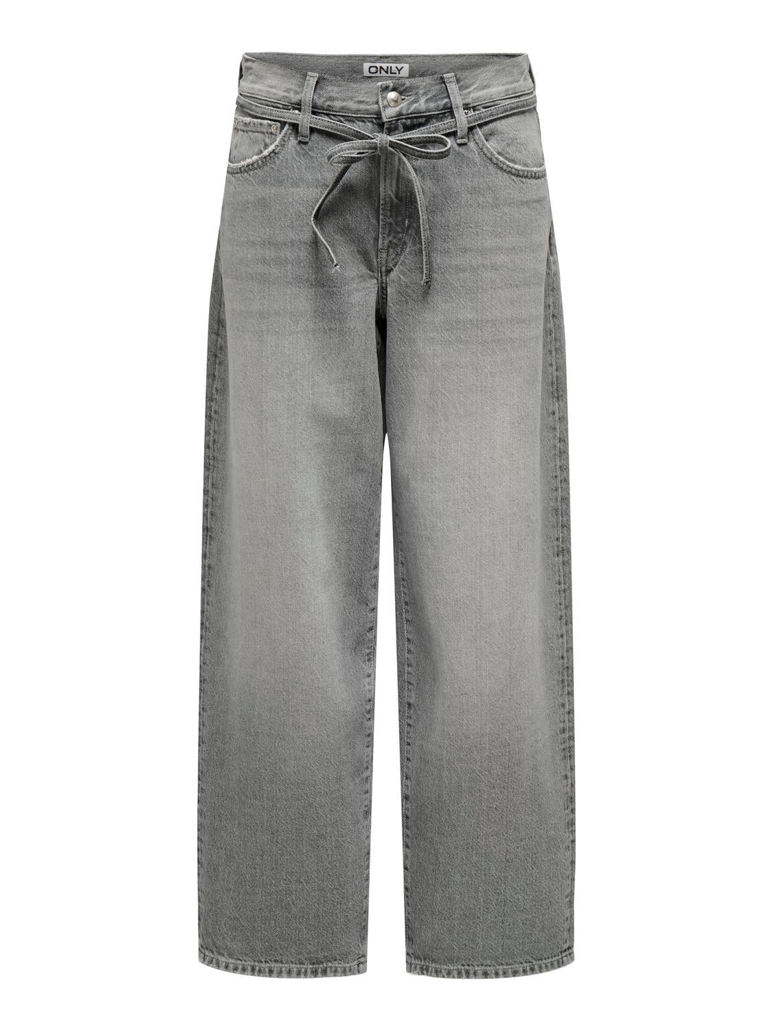 ONLGIANNA Mittlere Taille Ballon Schnitt Jeans Medium Grey Denim