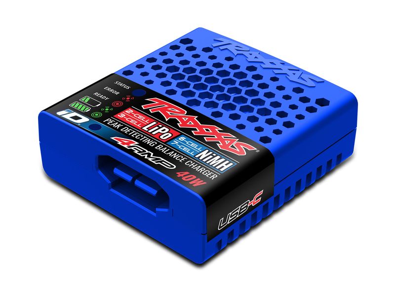 Traxxas USB-Ladegerät EZ-Peak 40W 2-3S USB-C Ladegerät für Traxxas iD Akkus