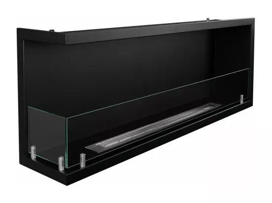 Cheminée bioéthanol encastrable d'angle biocheminée 120x45 SUTRI 120 SX