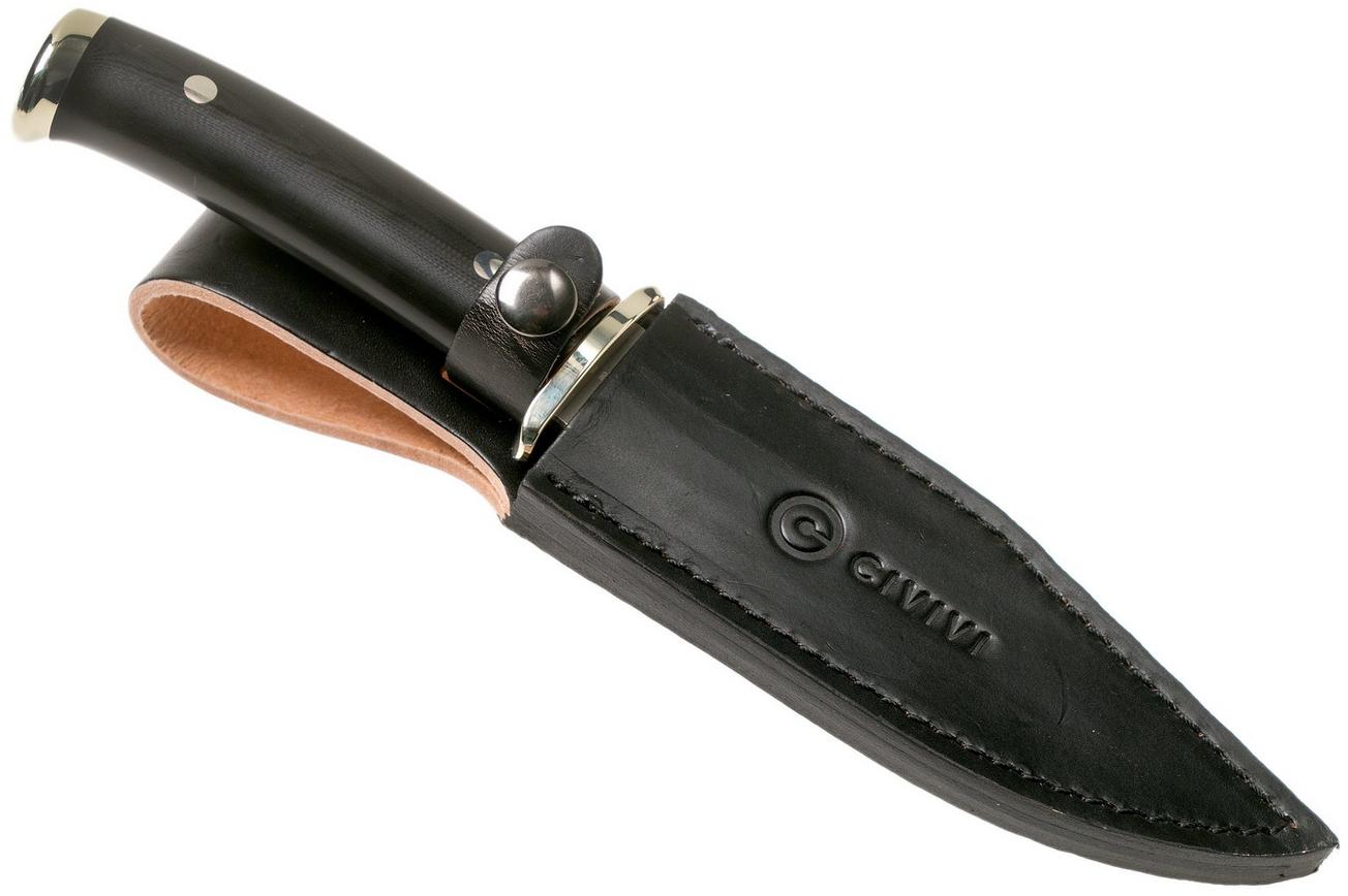 Civivi Teton Tickler C20072-1 Satin, Black G10 Nickel Silver, bowiemes