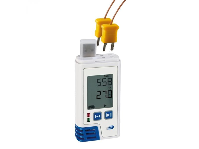 TFA Dostmann Thermo-Hygro-Datenlogger LOG210 TC Datenlogger für Temperatur und Luftfeuchtigkeit mit PDF-Ausgabe