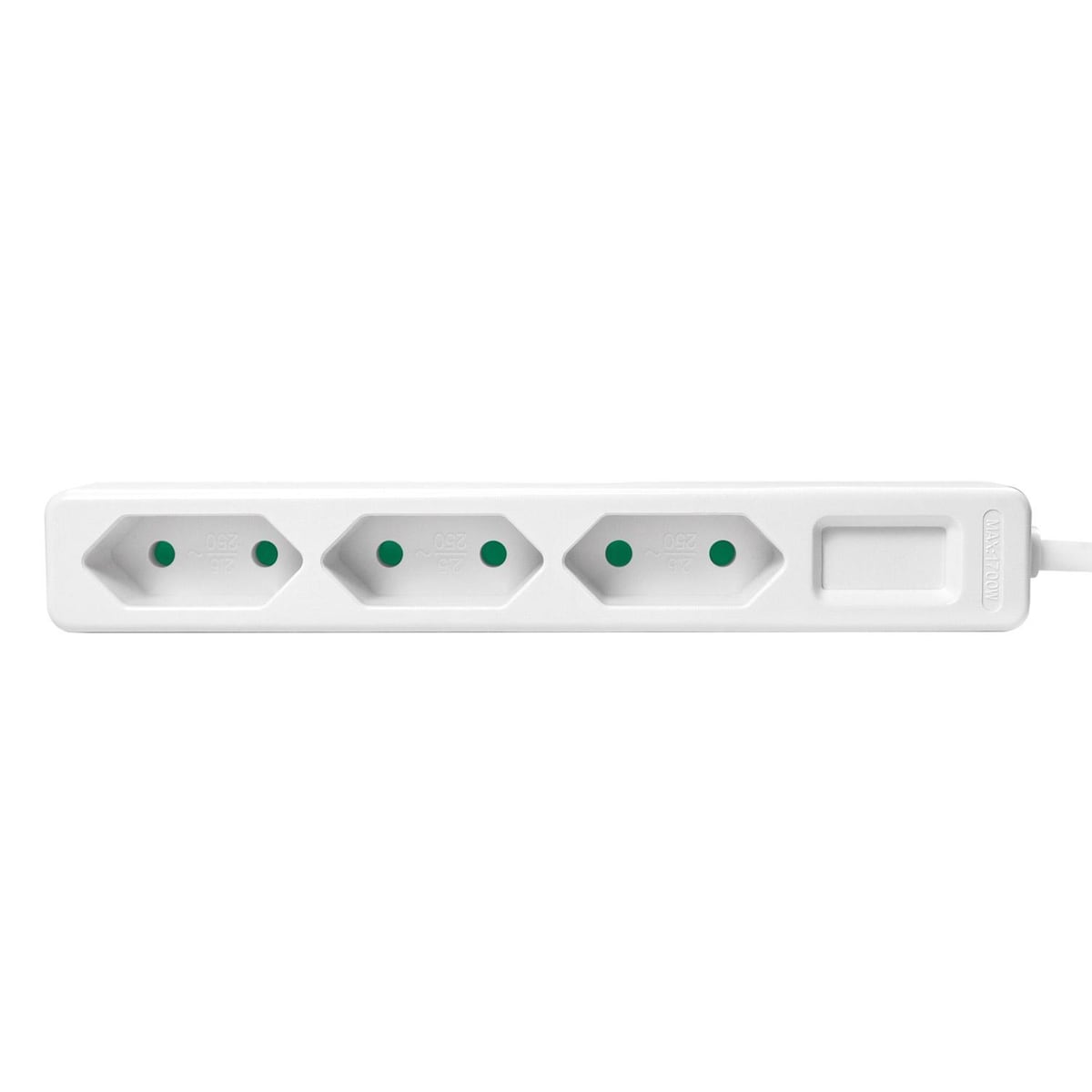 Grenavløp Slim Euro 3-veis 1,5m hvit