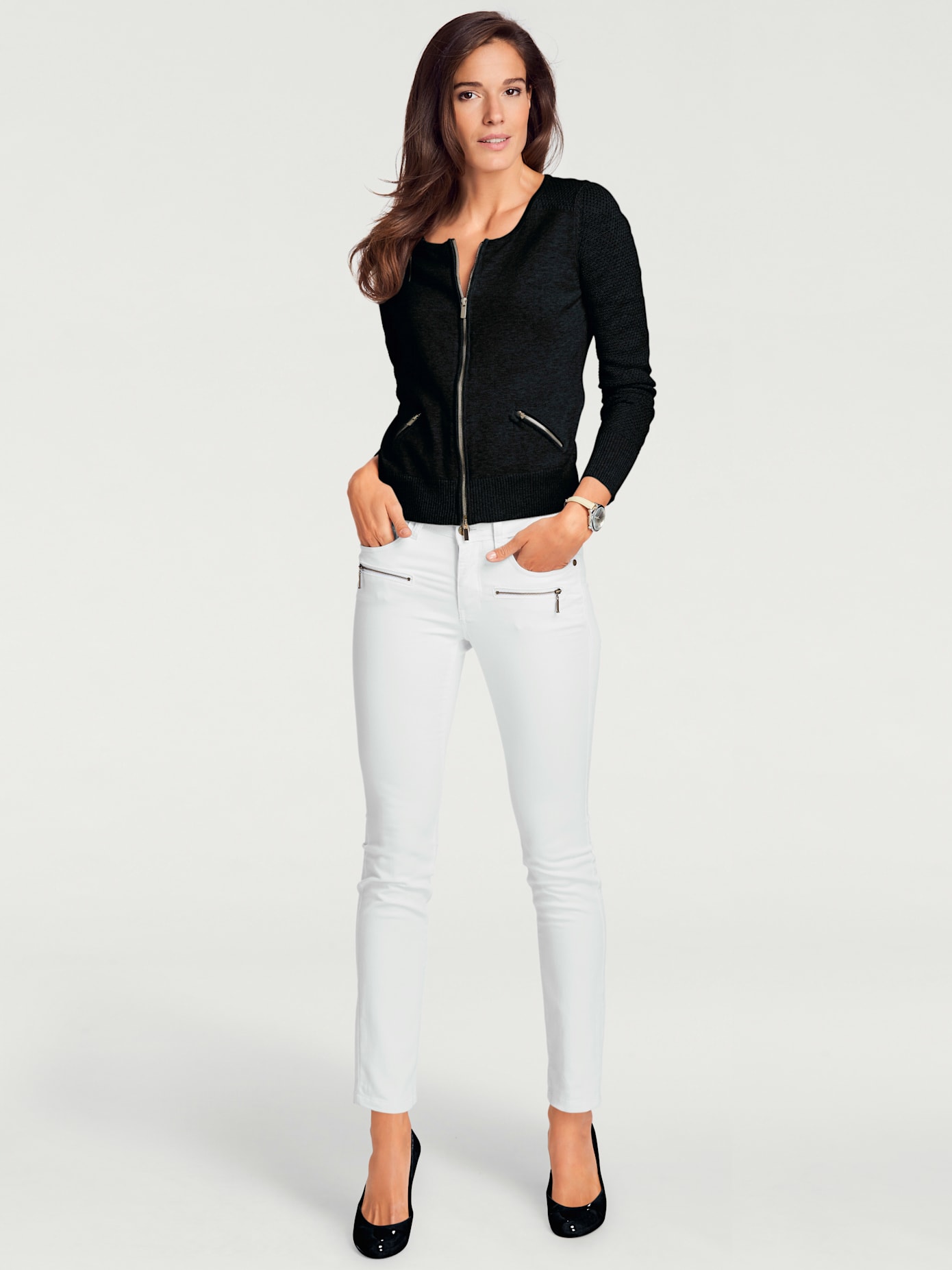 Cardigan motif tricot ajouré tendance