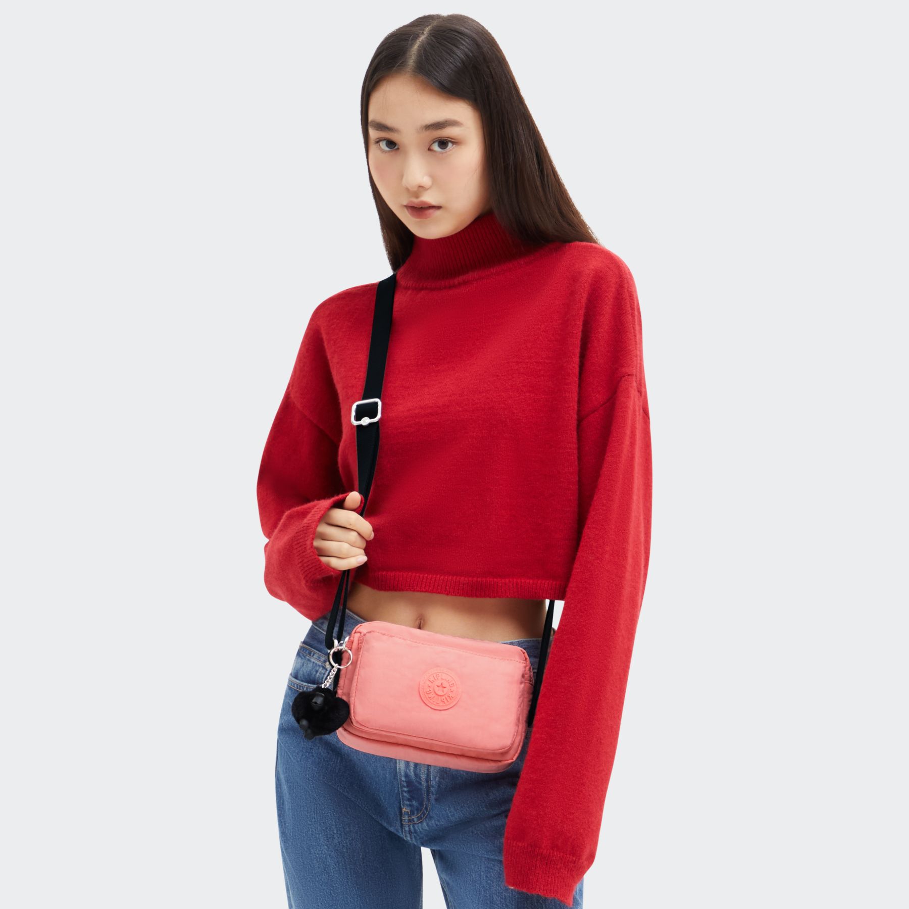ABANU Mini Sac à Bandoulière avec Sangle Ajustable - Peach Peace
