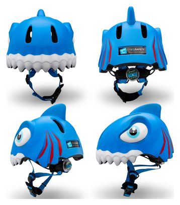 Paquet sécurité fou: casque et équipement enfant | Requin Bleu