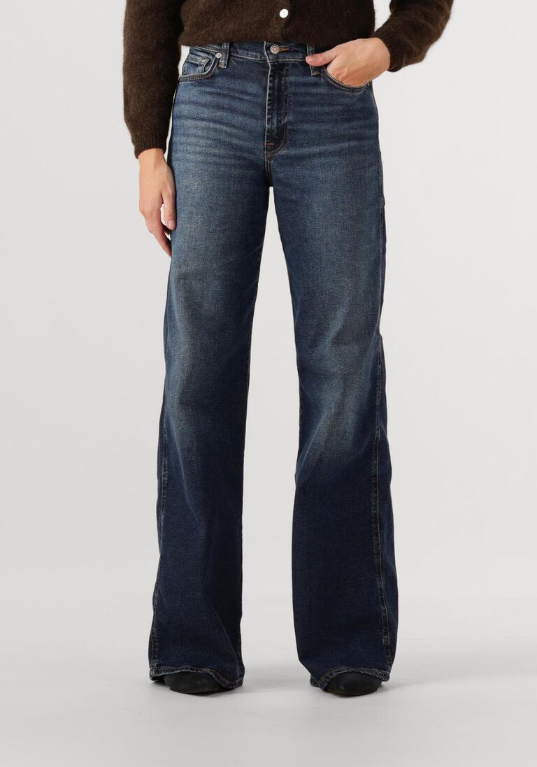 blauwe 7 for all mankind wide jeans lotta cisco