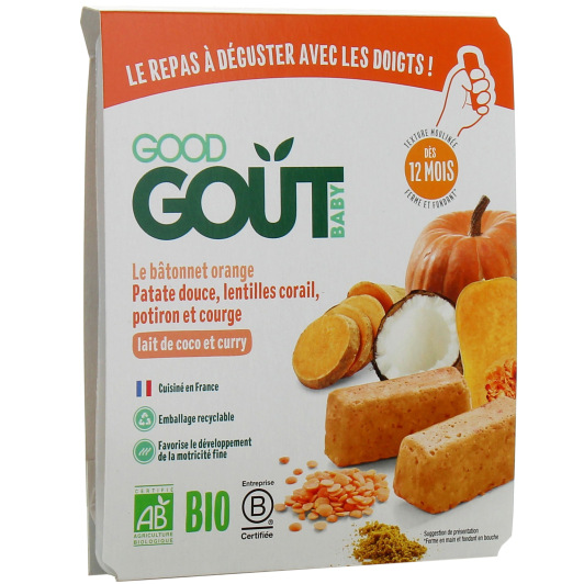 Good Goût Bâtonnet Orange à manger avec les mains - DME bébé